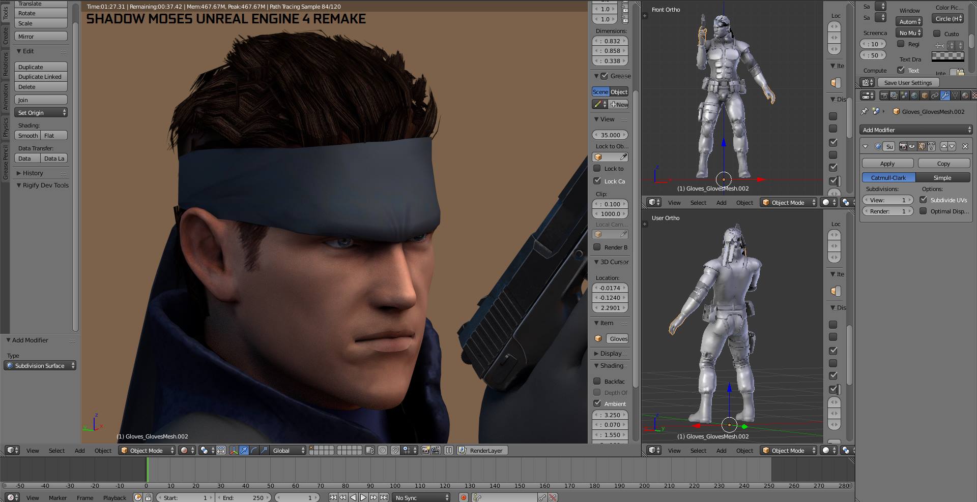 metal gear solid 4 3d models for free