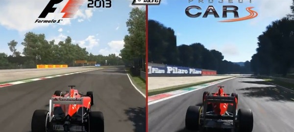 pCars vs F1 2013
