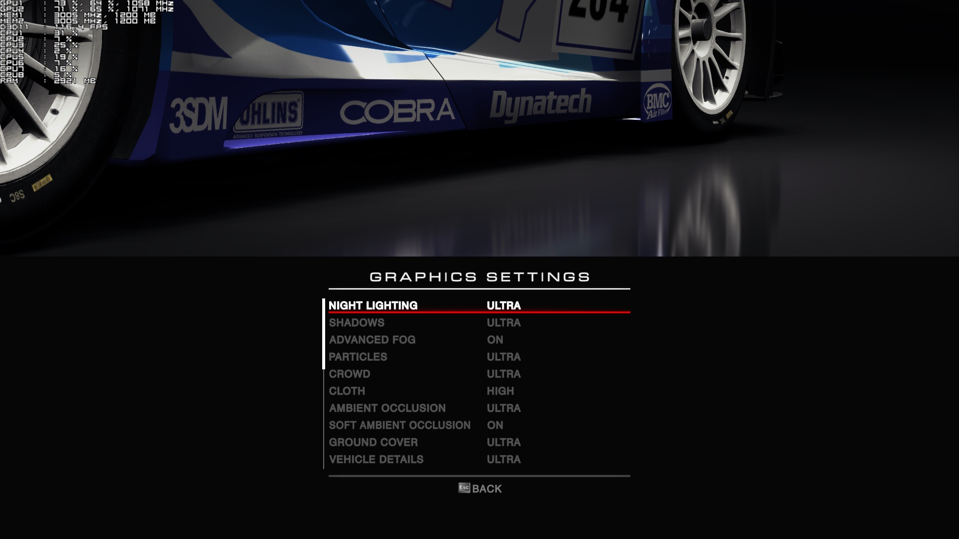 GRID: Autosport PC gameplay at 1080p max settings 