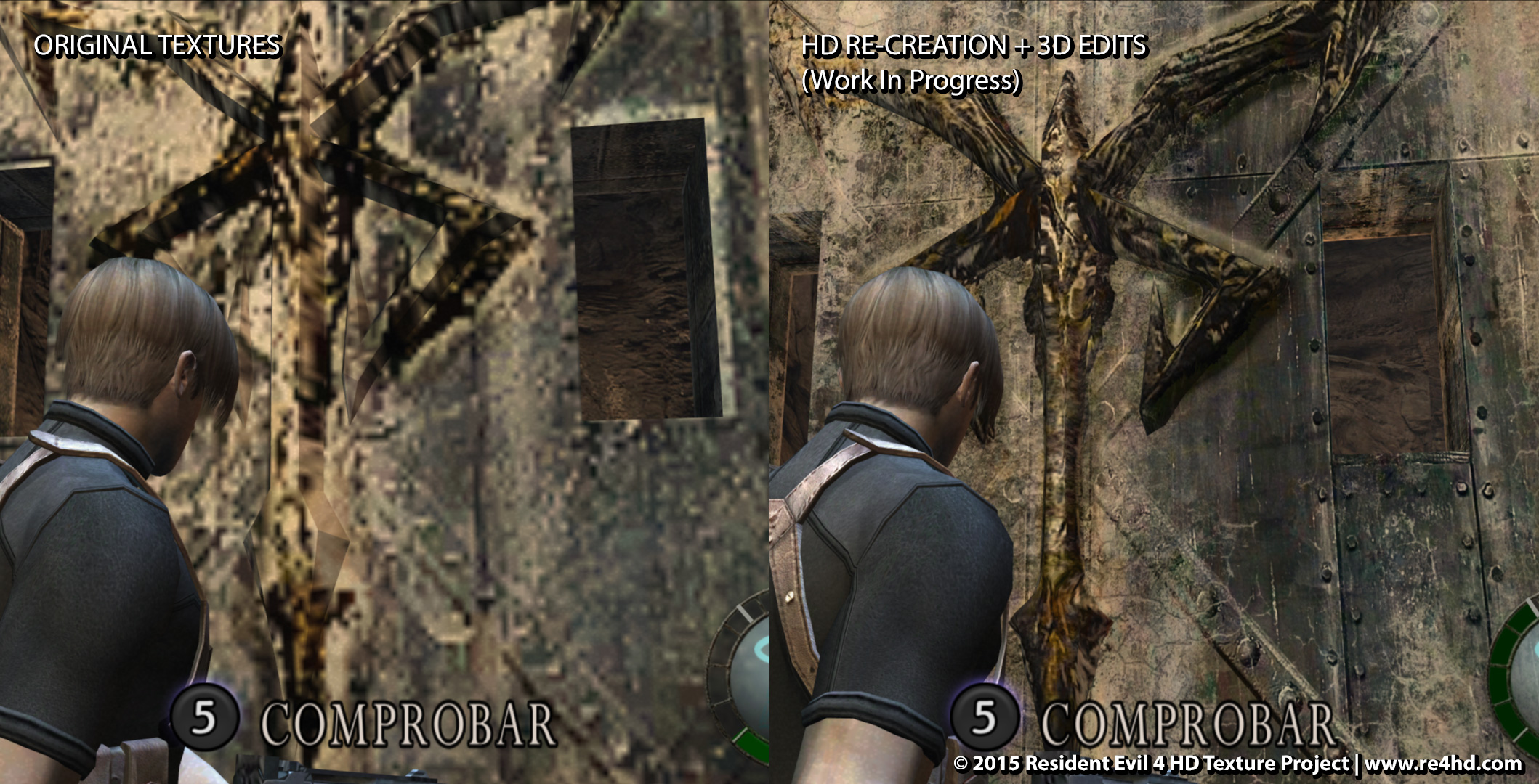 Resident Evil HD Remaster PC vs PS4 Screenshot Comparison: PS4 Version  Compressed Vertically