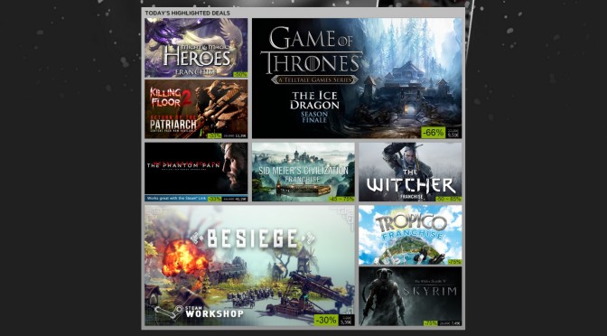Steam’s Grand Winter Sale 2015 Is Now Live, Ends On January 4th 2016