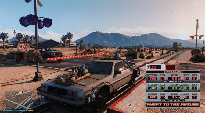 Here is a ‘Back to the Future’ mod for GTA V that actually allows you to time travel