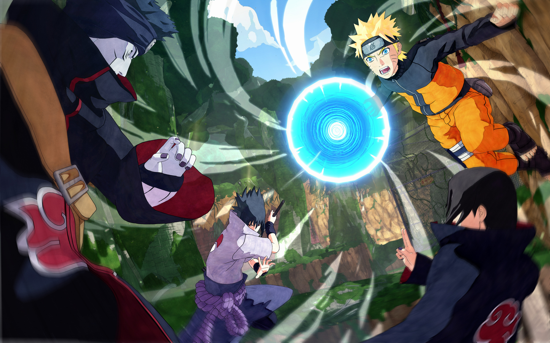 NARUTO SHIPPUDEN: ULTIMATE NINJA STORM 4 - KAKASHI HATAKE VS KISAME  HOSHIGAKI GAMEPLAY 