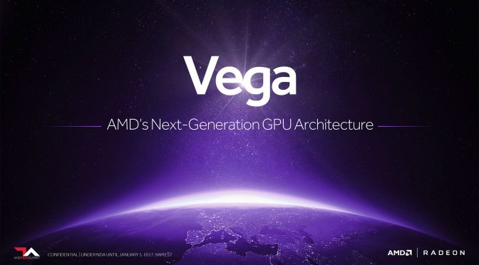 AMD Radeon RX Vega will be launched during SIGGRAPH 2017, at the end of July
