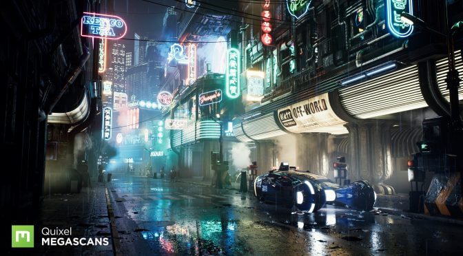 Blade Runner scene recreated in Unreal Engine 4, looking better than its CRYENGINE version