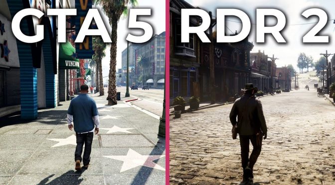 Grand Theft Auto 5 vs Red Dead Redemption 2 video comparison