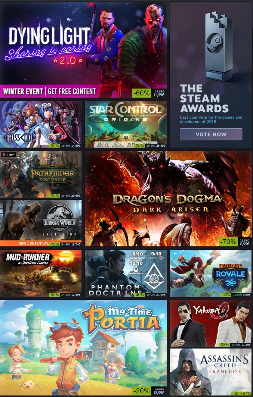Steam Winter Sale 18 Is Now Live