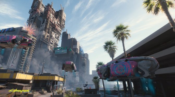 New Cyberpunk 2077 4K screenshot released, showcasing big buildings