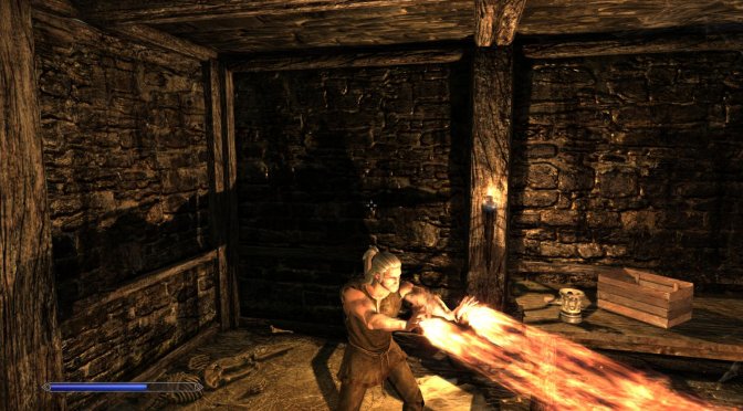 New mod for The Elder Scrolls V: Skyrim adds monsters, weapons, signs & more from The Witcher games