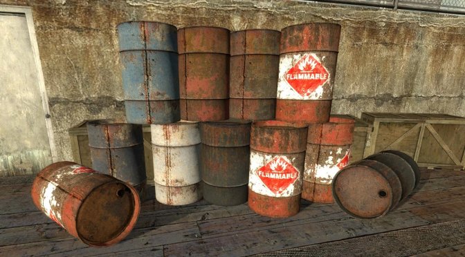 Explosive barrels in video games