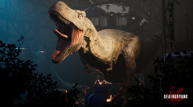 Deathground is a new multiplayer dinosaur survival horror game, heavily inspired by Alien Isolation