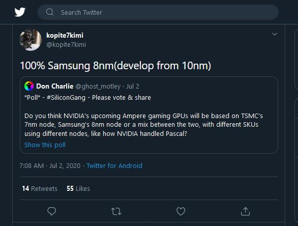NVIDIA RTX 3000 Ampere GPUs Samsung 8nm