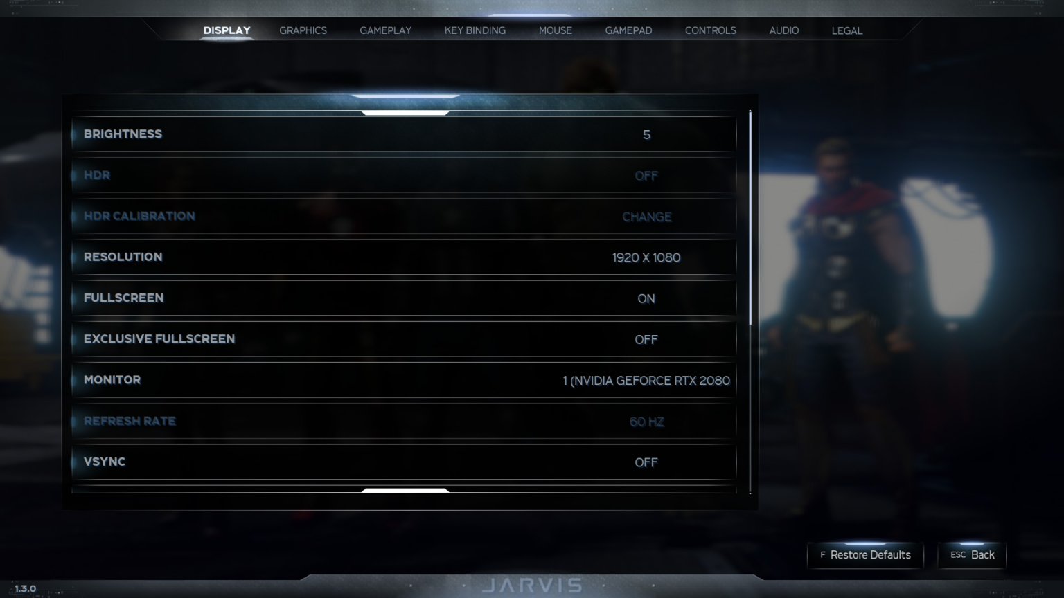 Here are the PC graphics settings for Marvel's Avengers