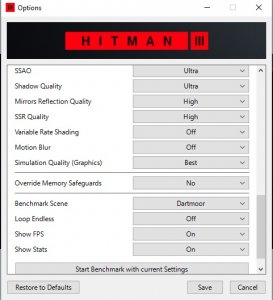Hitman 3 PC graphics settings-2