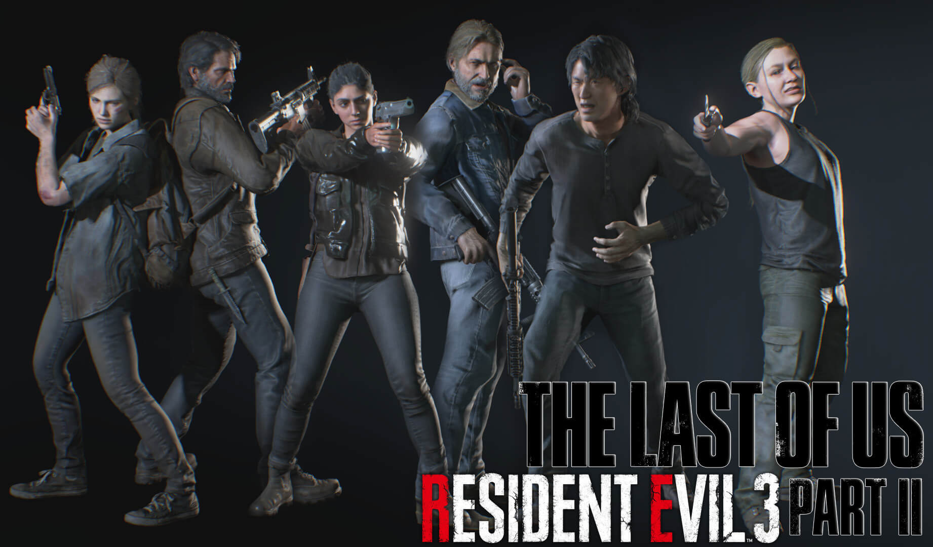Resident Evil 2 Remake - The Last of Us characters Mod 