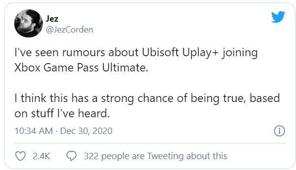 Ubisoft Xbox Game Pass rumor-1