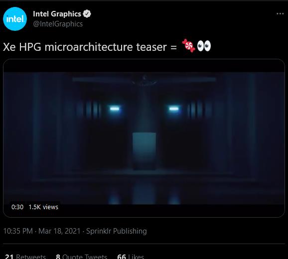 Intel Xe-HPG DG2 teaser