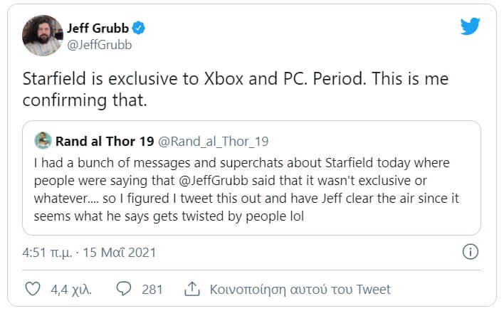 Jeff Grubb Starfield leaks