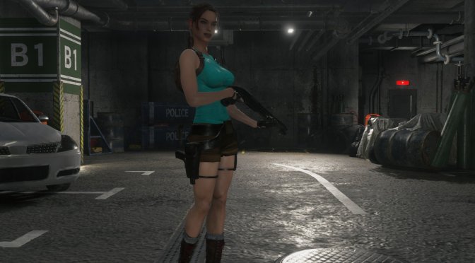 This mod brings classic Lara Croft to Resident Evil 2 Remake