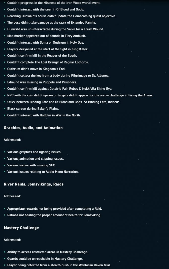 AC Valhalla Title Patch 1.3.0 Release Notes-3