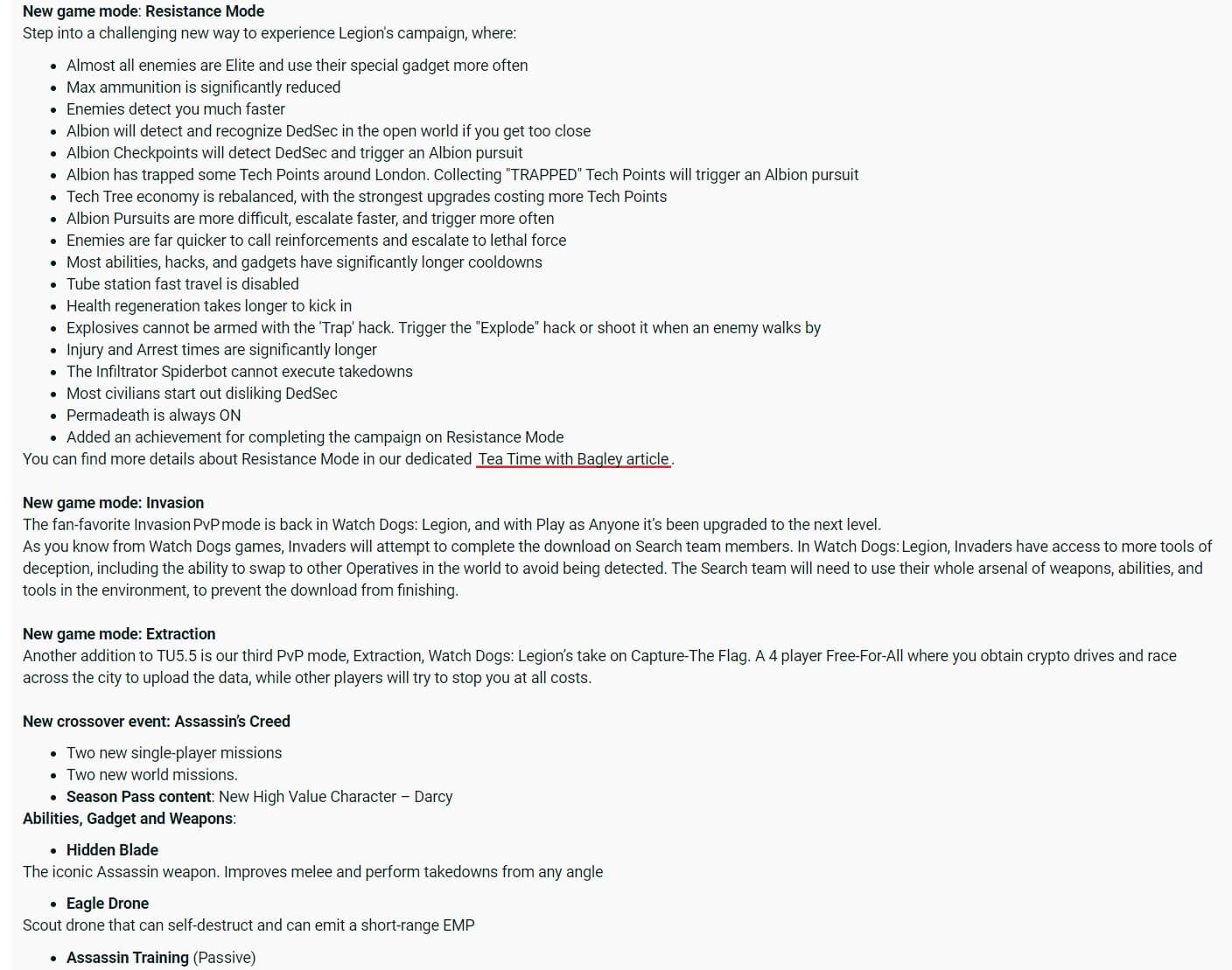 Watch Dogs Legion Title Update 5 5 Releases Tomorrow Full Patch Notes