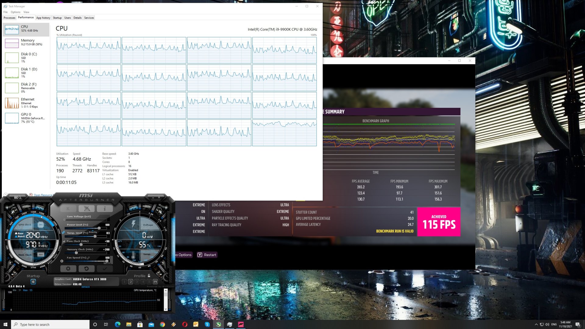 Forza Horizon 5 CPU scaling