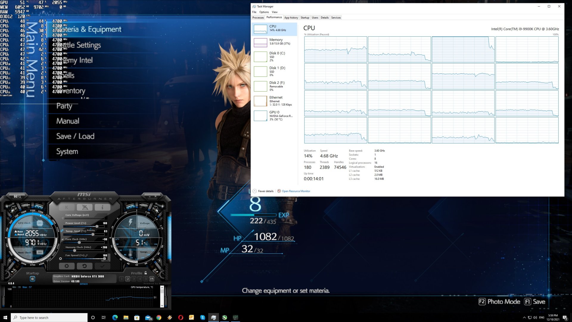 Final Fantasy 7 Remake CPU scaling