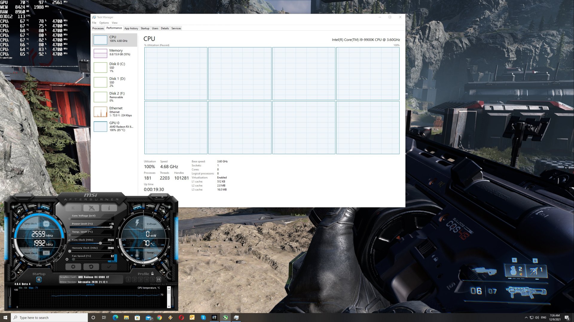 Halo Infinite CPU scaling