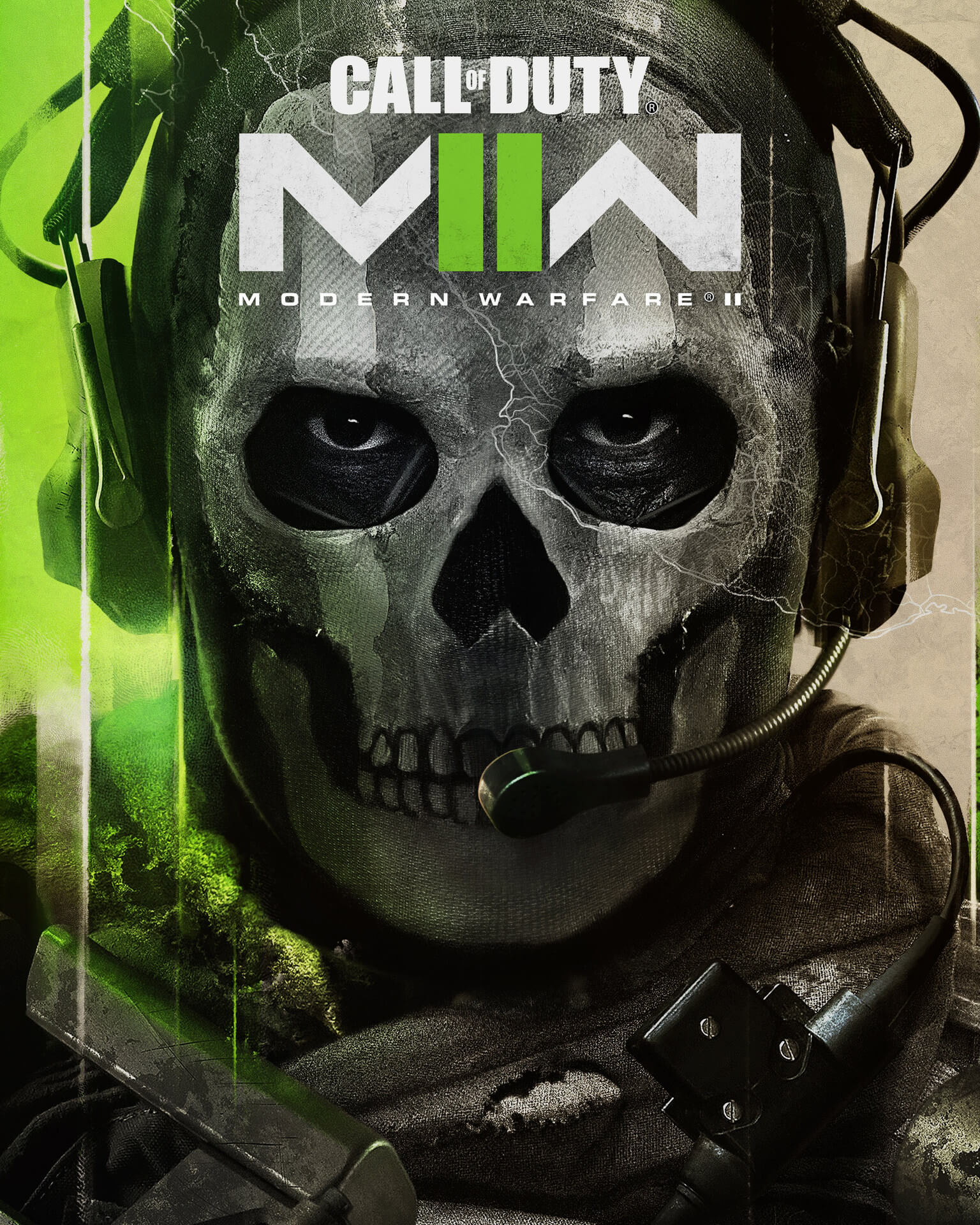 Máscara Caveira Crânio Esqueleto Personagem Ghost Cod Mw2 Cor Cinza Desenho  Call Of Duty