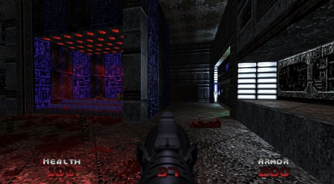 Doom E1M1 with Doom 64 graphics