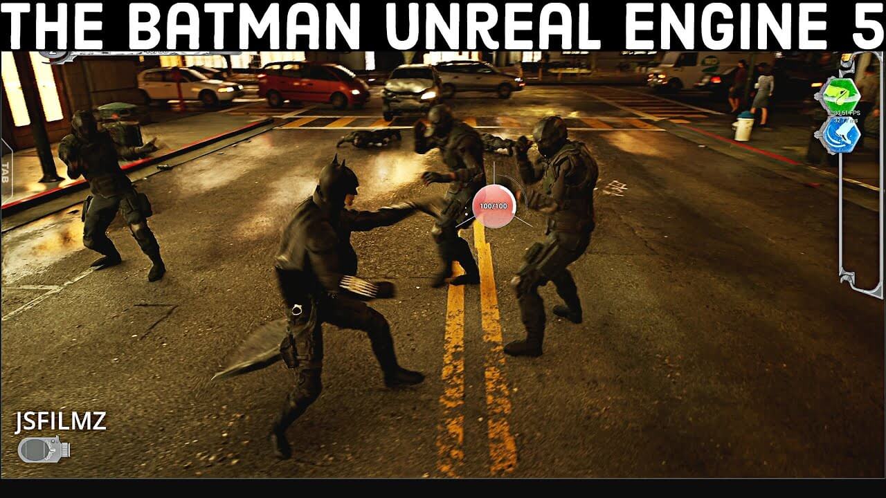 The Batman "The Matrix Awakens" Unreal Engine 5 Tech Demo looks cool