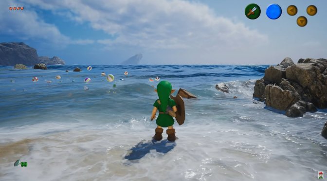 Zelda Ocarina of Time Unreal Engine 5 Fluid Flux Water