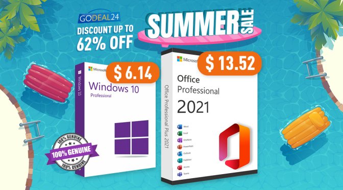 Software Summer Sale: Save Big on Windows 10 or 11 and Office Genuine Licenses
