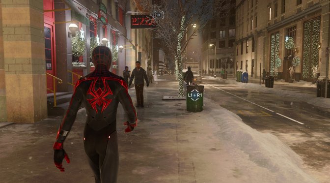 Miles Morales Batman Arkham-like camera mod