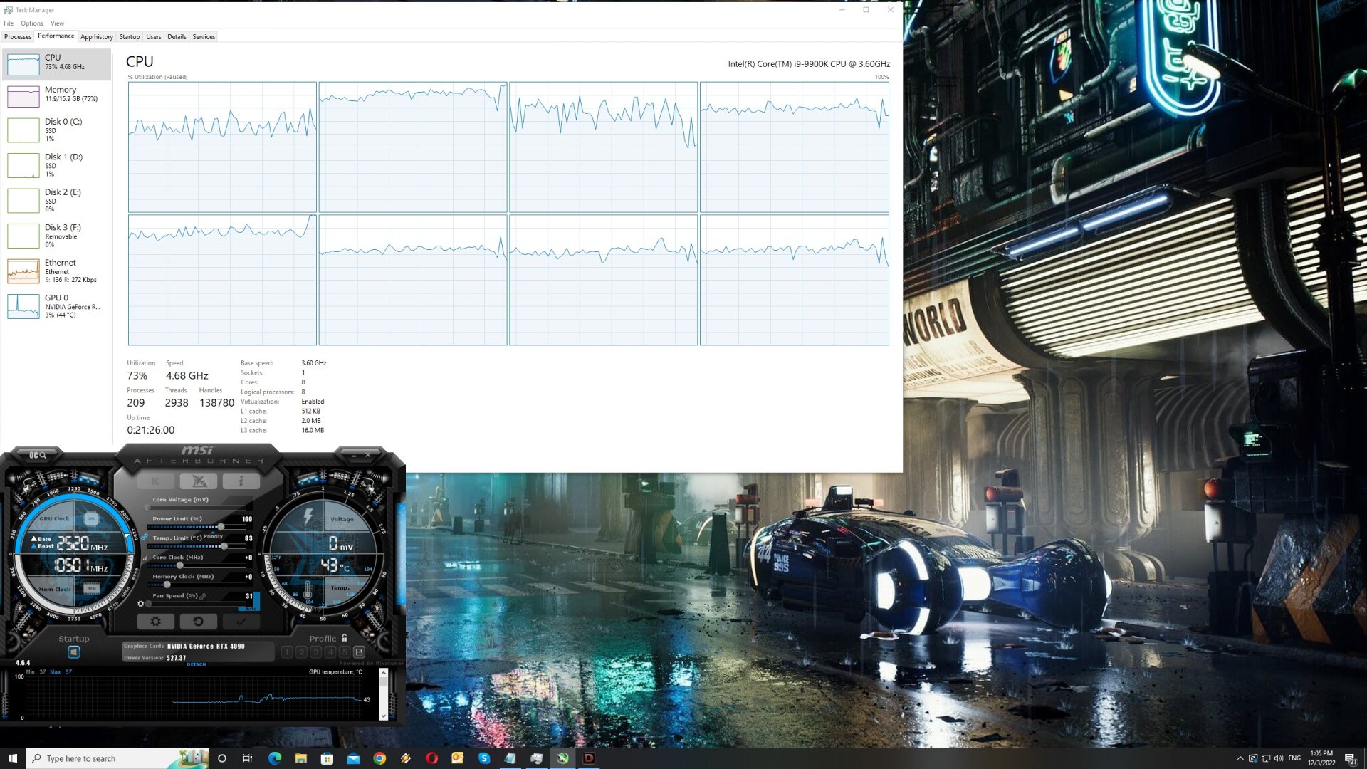 Warhammer 40K Darktide CPU scaling