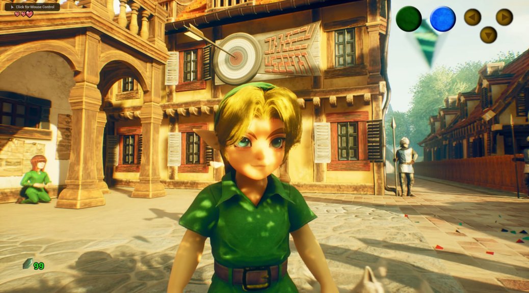 New Zelda Ocarina of Time Fan Remake in Unreal Engine 5.1 video