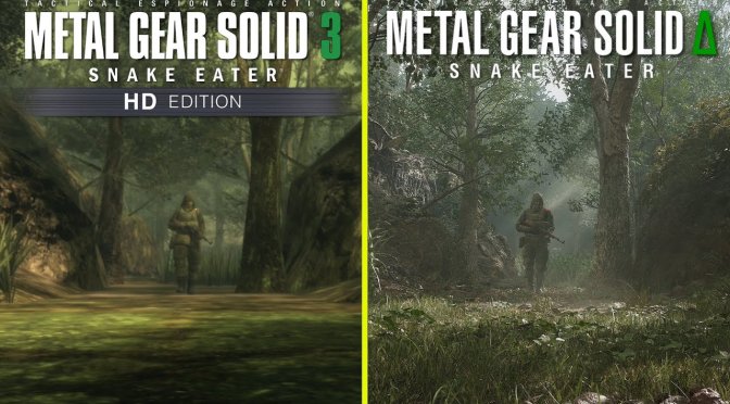 Metal Gear Solid 3 – Original vs Remake Early Graphics Video Comparison