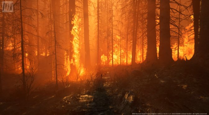 Unreal Engine 5.2 Burned Dead Forest Tech Demo Released