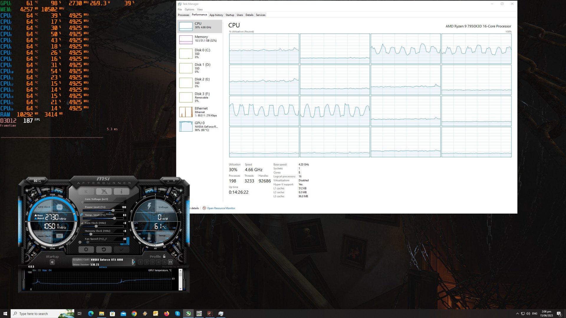 Layers of Fear CPU scaling