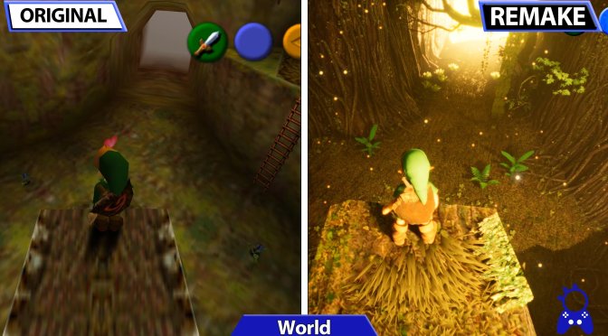 Zelda Ocarina of Time Original vs Unreal Engine 5 Remake