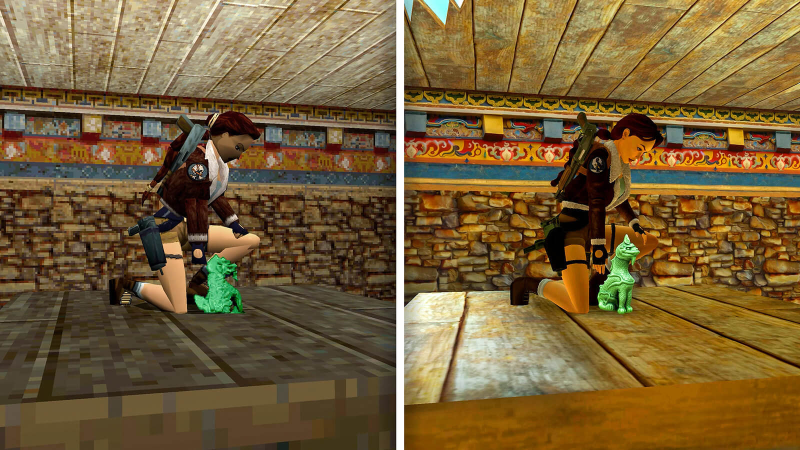Сравнение обновленных и оригинальных скриншотов Tomb Raider I-III