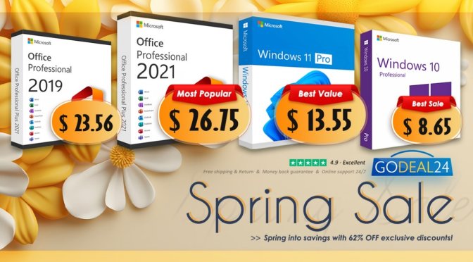 Upgrade to Windows 11 Pro and Microsoft Office 2021 for Cheap on Godeal24, from only $10 now