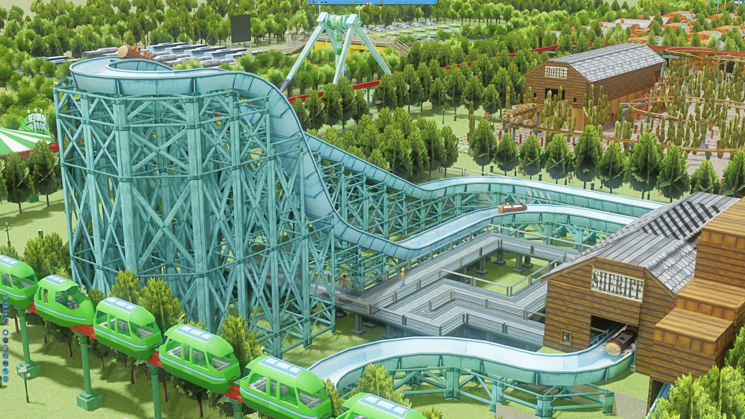 RollerCoaster Tycoon 3 RTX Remix Path Tracing Mod Released