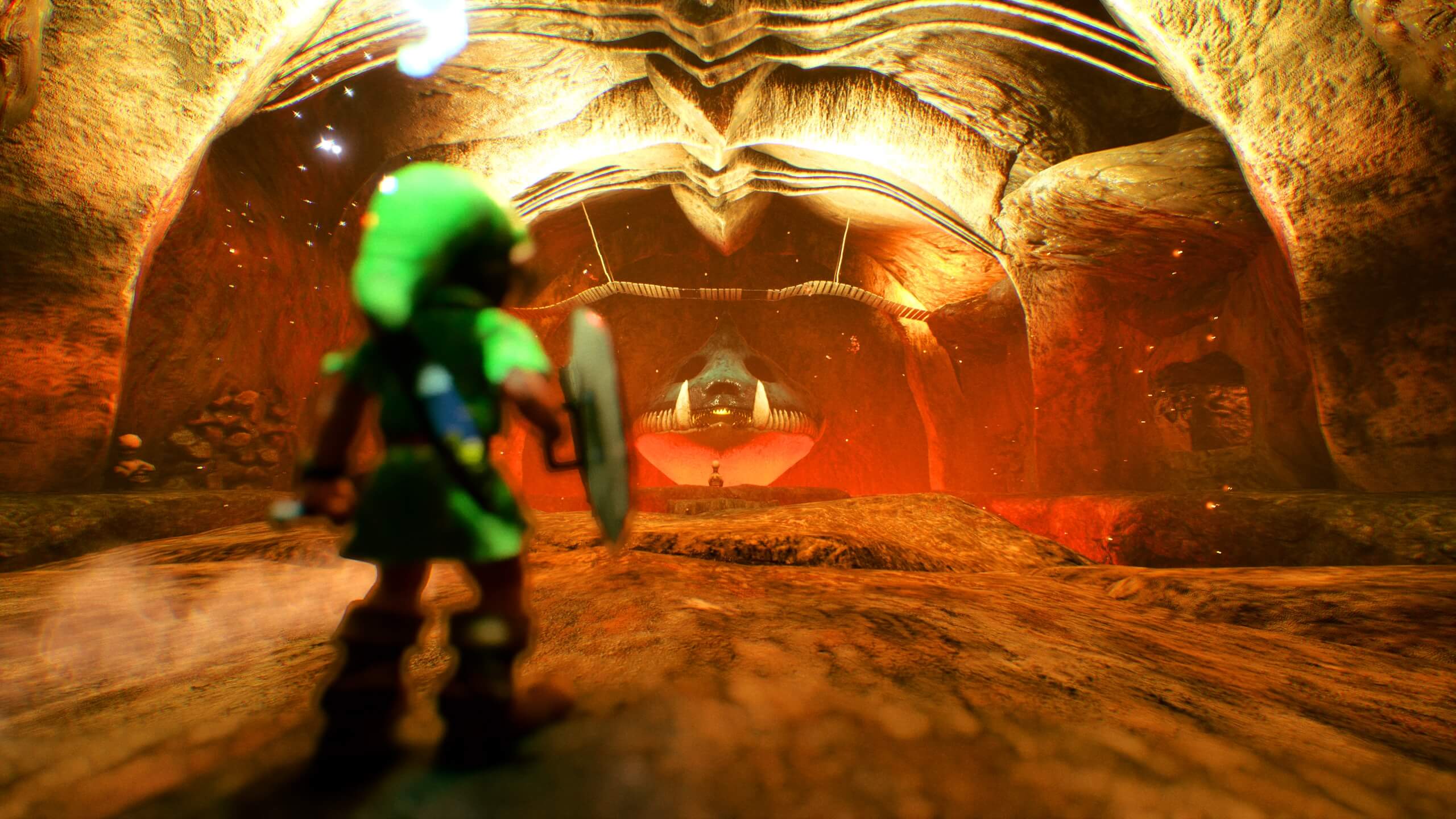 The Legend of Zelda: Ocarina Of Time Dodongo’s Cavern Remake in Unreal Engine 5.4 Available for Download