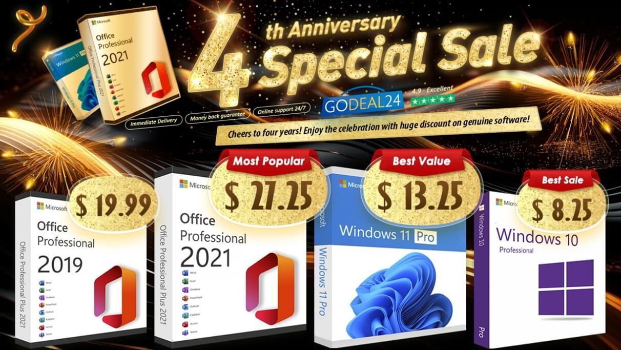 Update your PC with Lifetime Microsoft Office from $15 and Windows 11 Pro from $10 on Godeal24