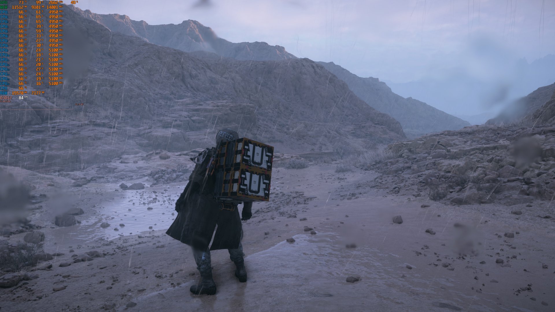 Death Stranding 2 benchmark scene