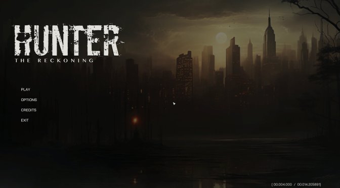 Hunter The Reckoning title screen
