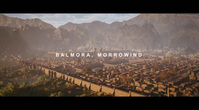 See the True Scale of Balmora From The Elder Scrolls III: Morrowind in Unreal Engine 5.8