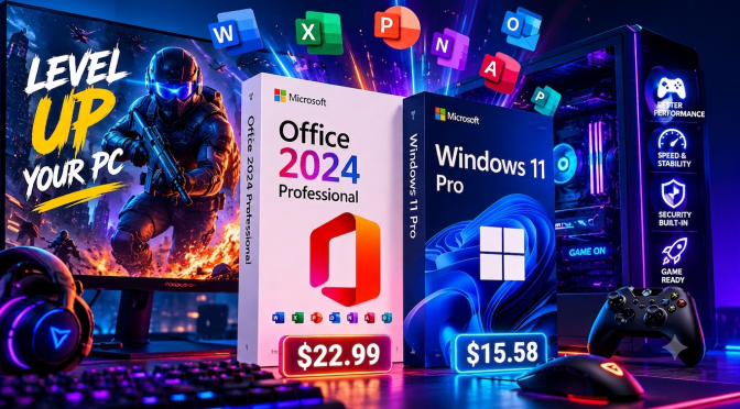 Give Your PC the OS It Deserves: Windows 11 Pro $15 + Office 2024 Pro for $23