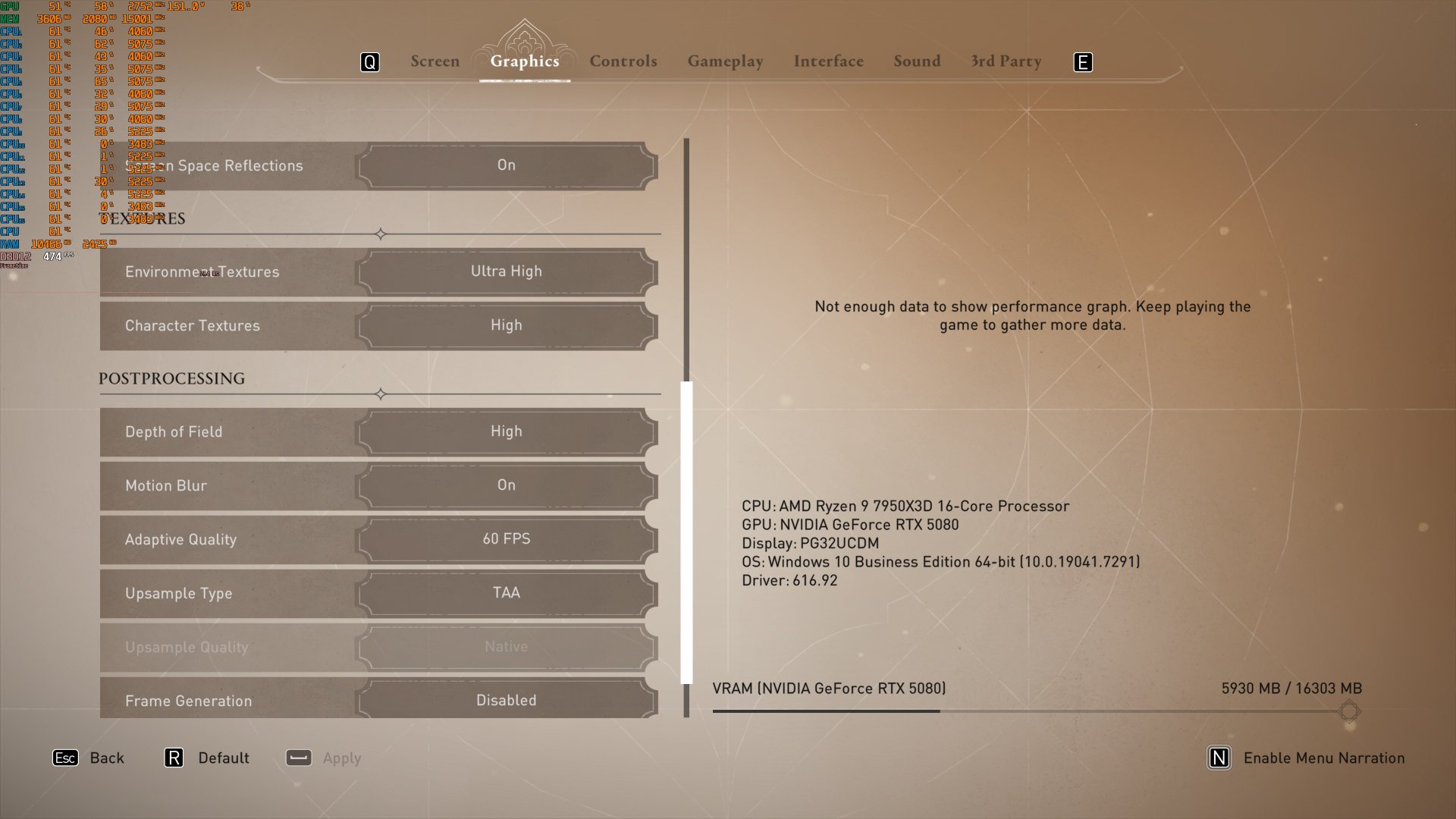 Adapative Quality Setting